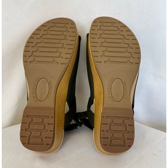 Easy Street Easy Works Rez Slip Resistant Round Toe Sandal Size 6M Black NWT/Box - Picture 6 of 6